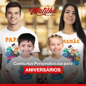 Camisetas Personalizadas Para Aniversários