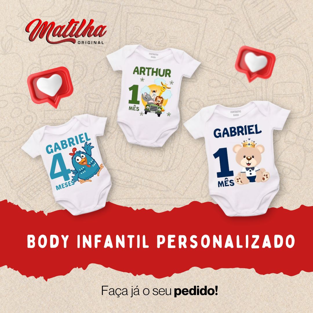 Body Infantil Personalizado